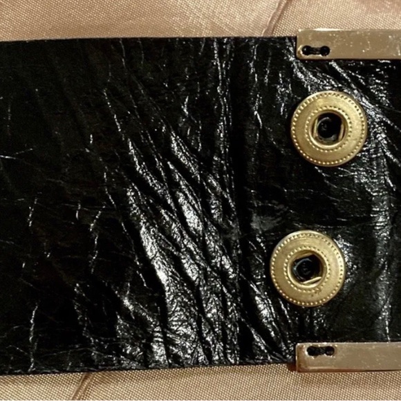 Lanvin RARE Black Snakeskin Maryjane Platform 8.5 womens Heel w/ Gold buckle - Picture 8 of 10